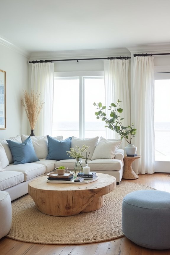 coastal inspired bedroom textiles