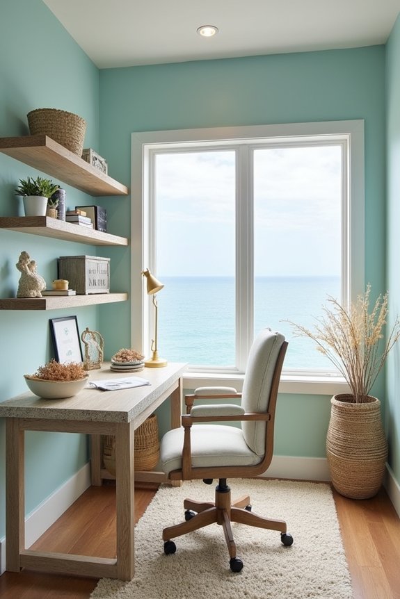 coastal inspired workspace decor ideas