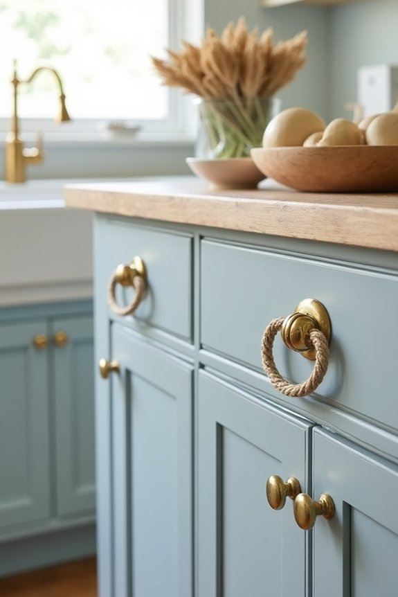 coastal kitchen hardware details