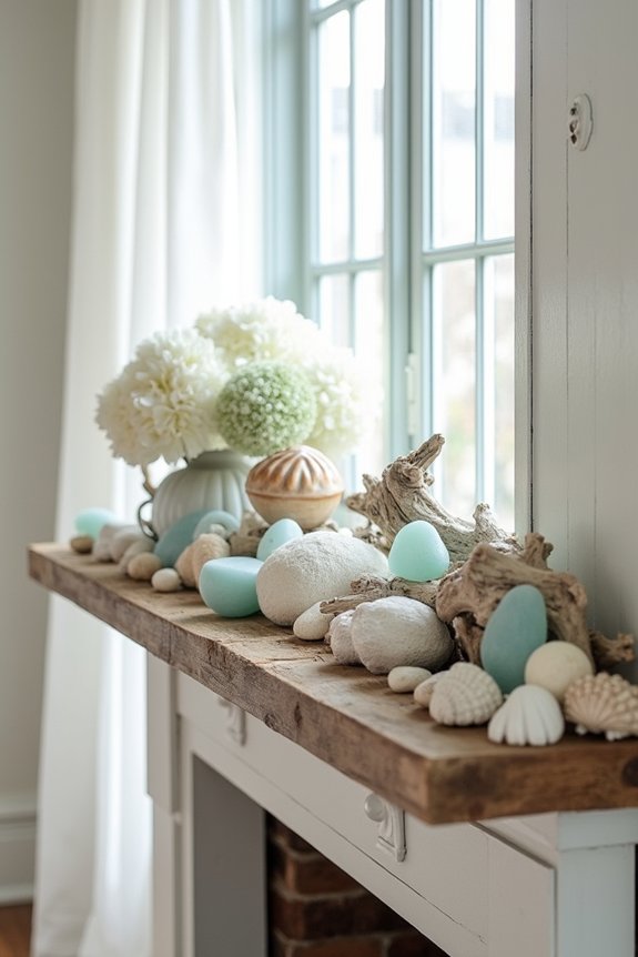 coastal mantel decor ideas