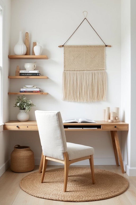 coastal office natural textures