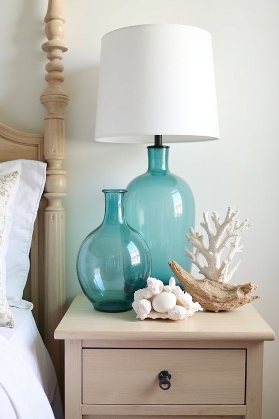 coastal summer nightstand accents