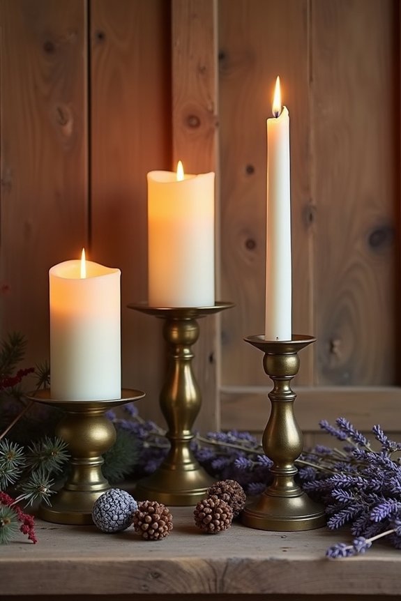 cohesive candle display ideas