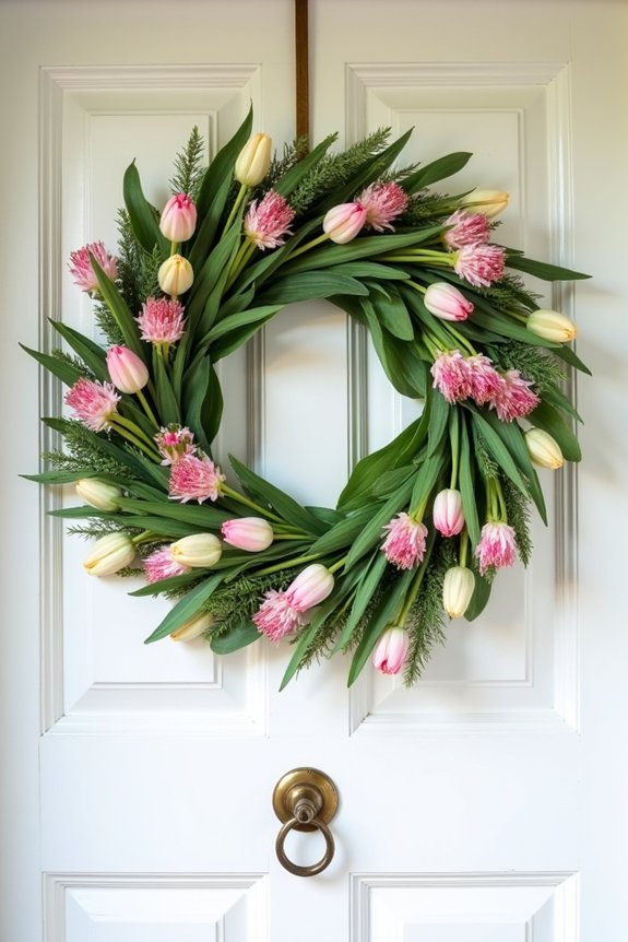 colorful spring door decorations