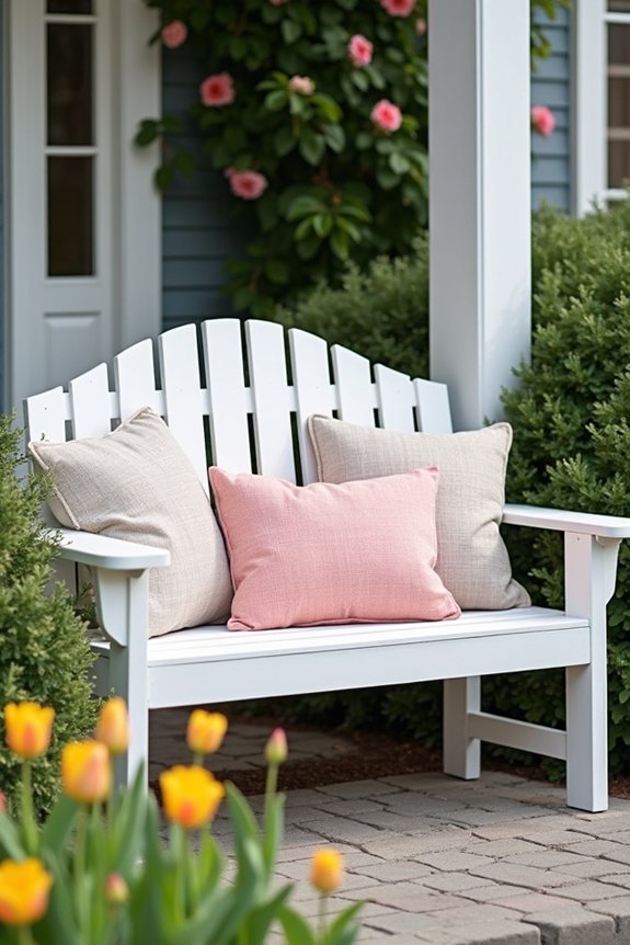 comfortable outdoor seating setup