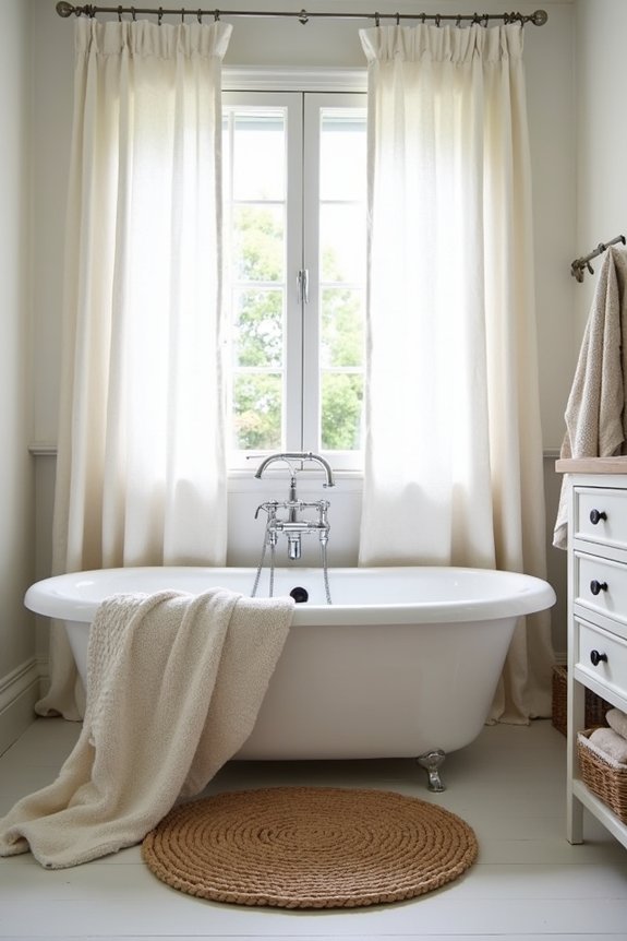 cottage bathroom comfort layers