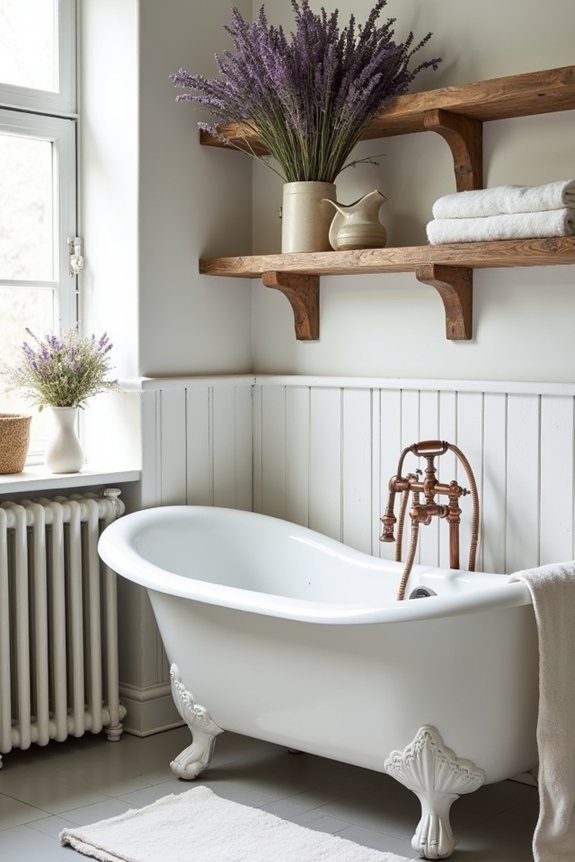 cottage core bathroom decor