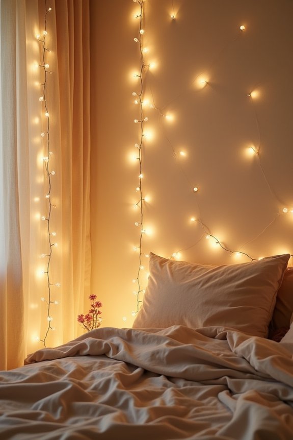 cozy ambiance with lights