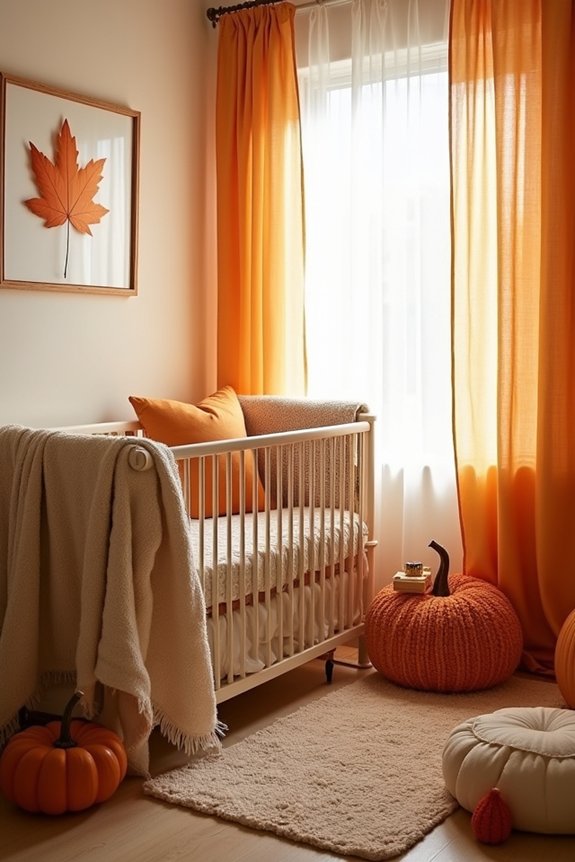 cozy autumn baby decor