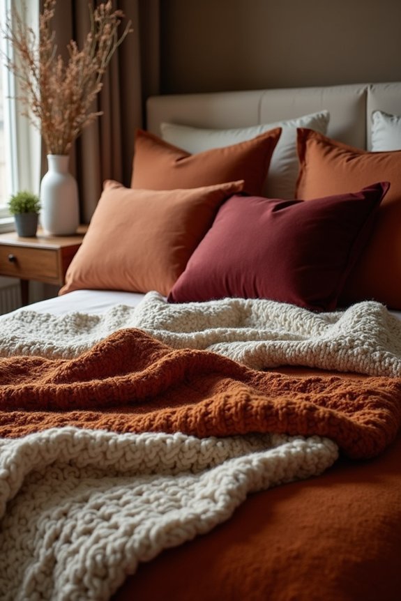cozy autumn bedding layers
