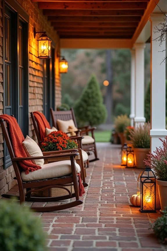cozy autumn entryway ambiance