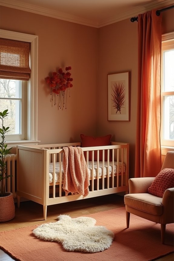 cozy autumn nursery palette