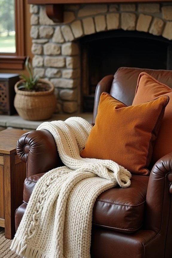 cozy autumn seating aesthetic