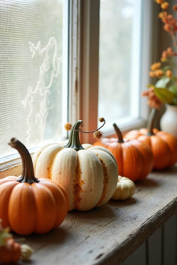 cozy autumn window display