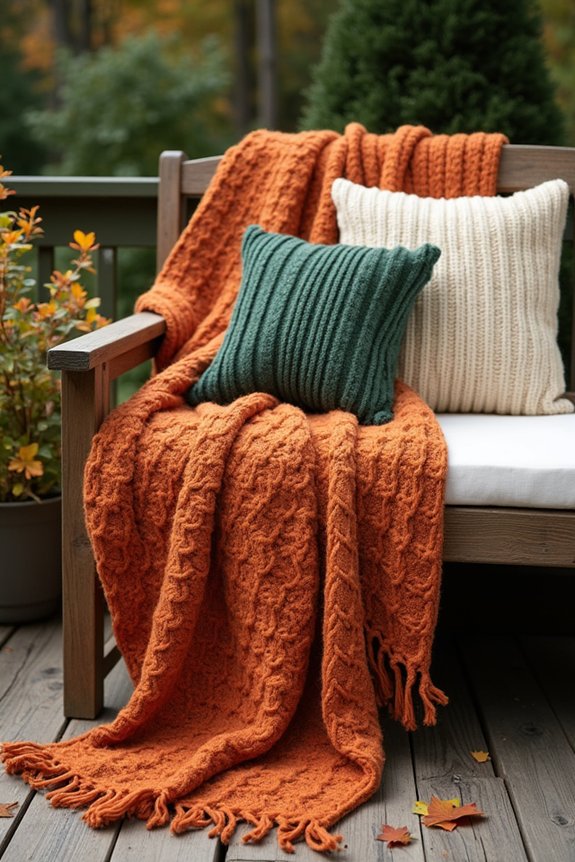 cozy blankets for autumn ambiance