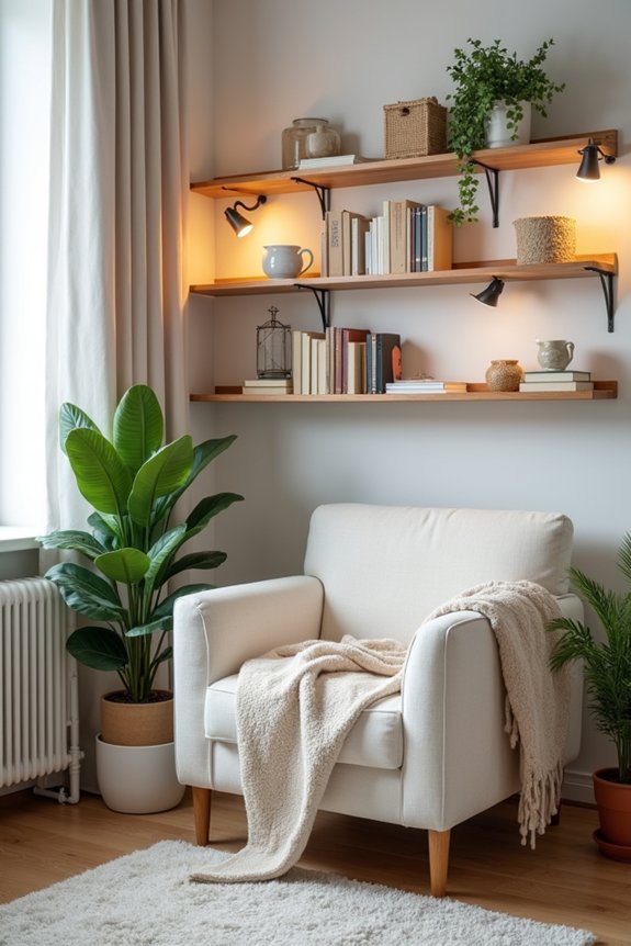 cozy budget friendly reading nook