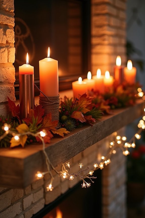 cozy candlelight and lights