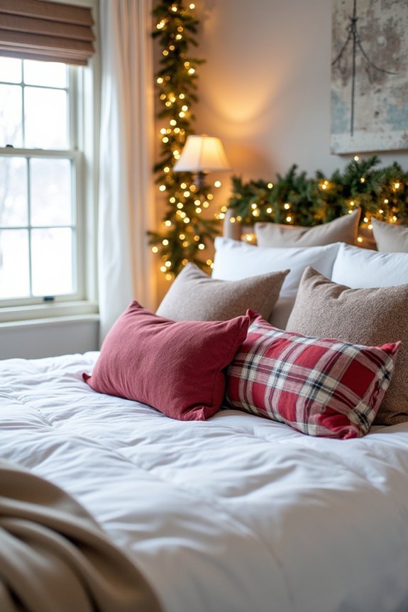 cozy christmas bedroom decor