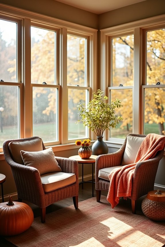 cozy conversation seating arrangement