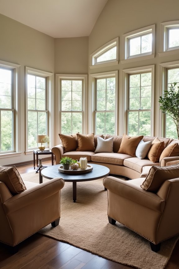 cozy conversation zones arrangement