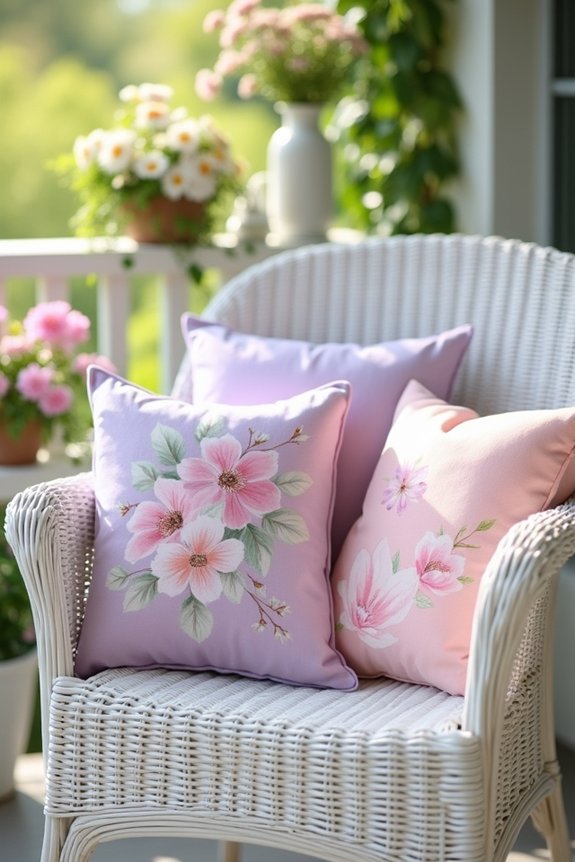 cozy easter balcony transformation