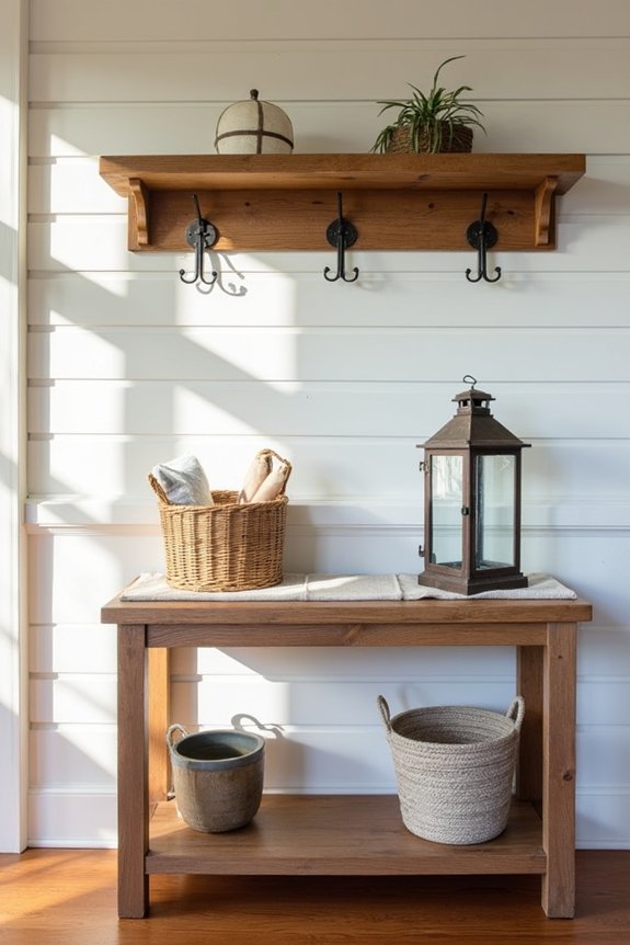 cozy farmhouse entryway decor