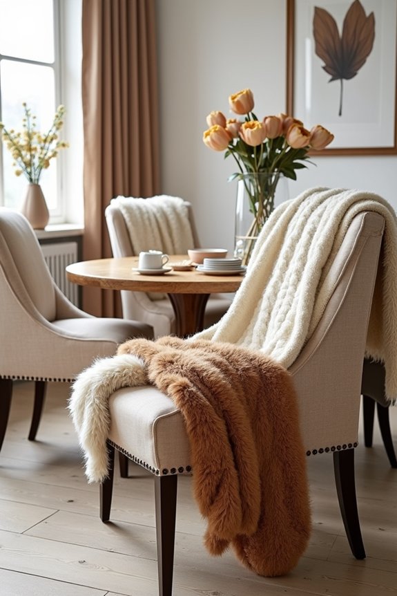cozy faux fur throws