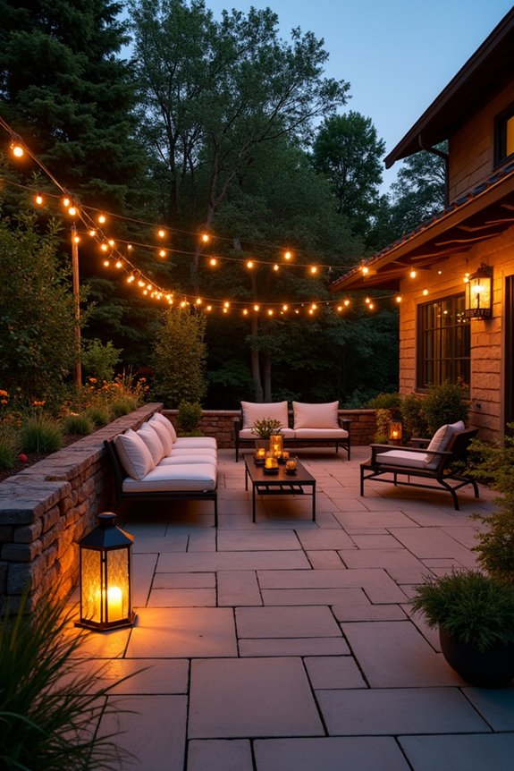 cozy inviting patio ambiance