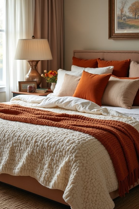 cozy layered autumn textures