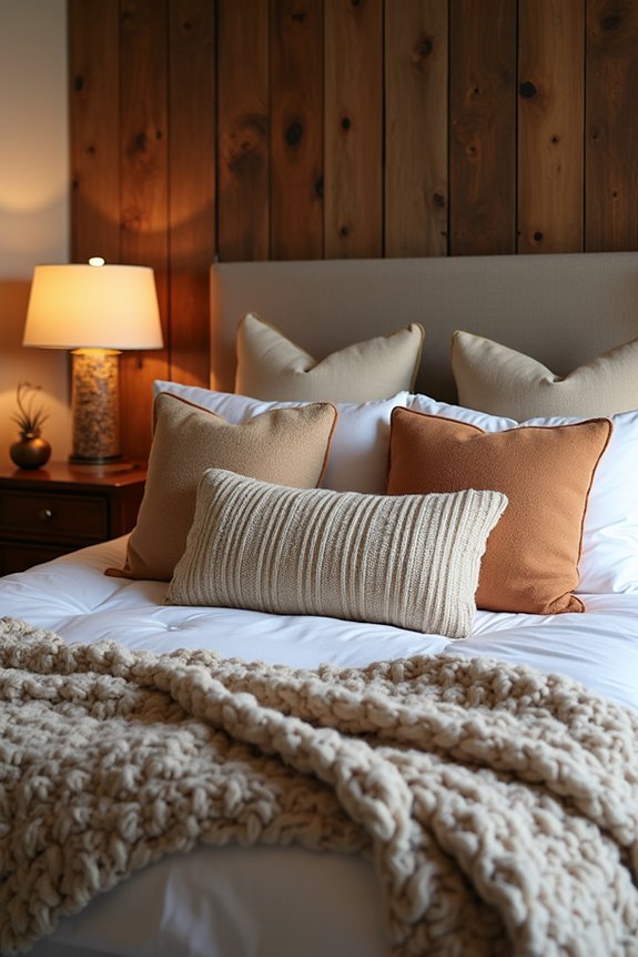 cozy layered fall decor