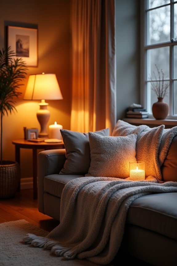 cozy layered lighting atmosphere