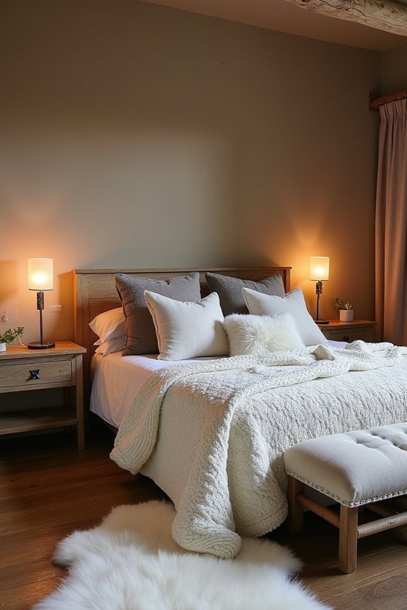cozy layered textures design
