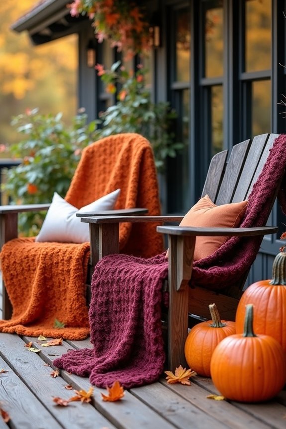 cozy outdoor fall decor