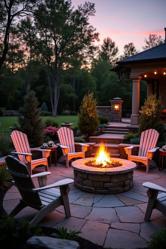 cozy outdoor gathering space