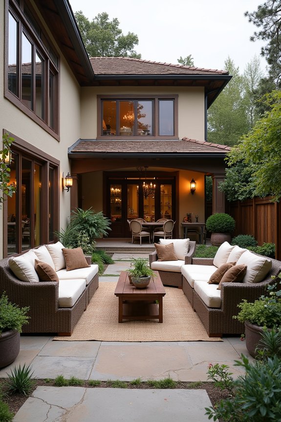 cozy outdoor gathering spaces
