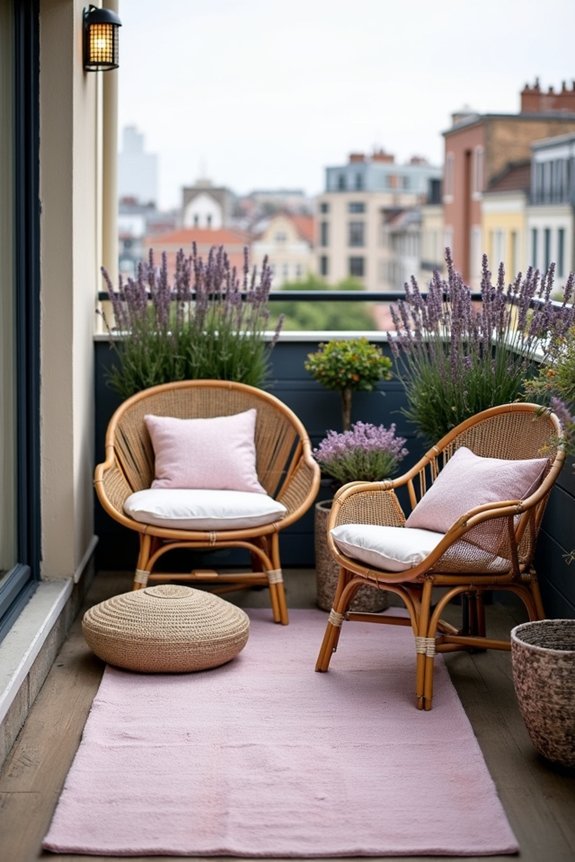 cozy outdoor seating area