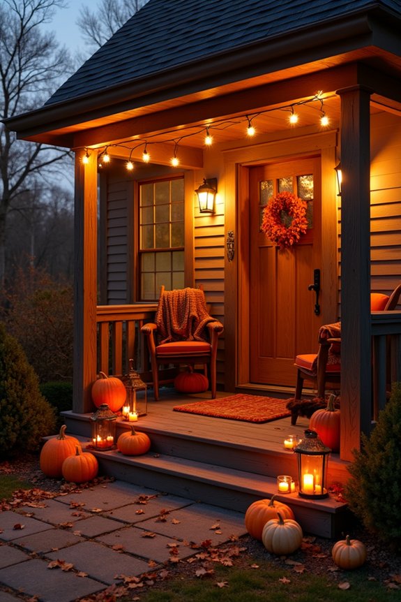 cozy porch evening ambiance