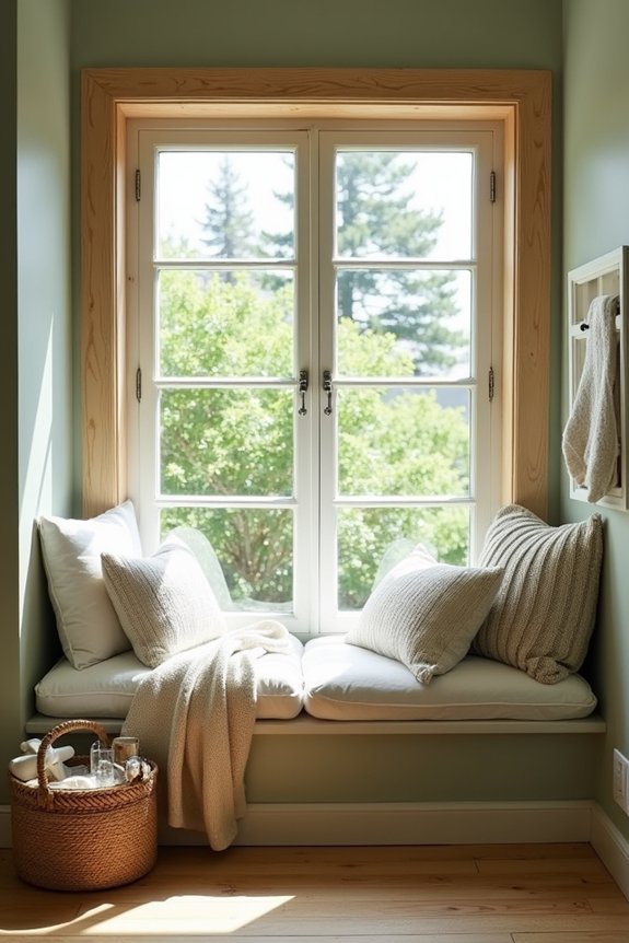 cozy reading nook creation