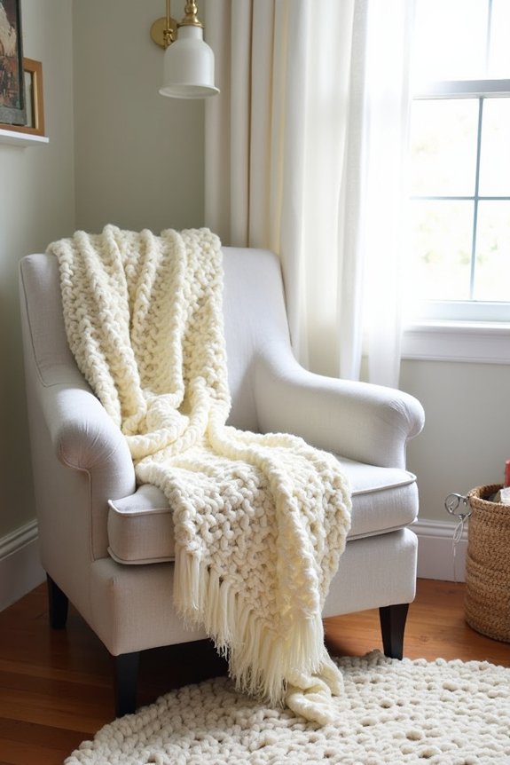 cozy rugs and throw blankets