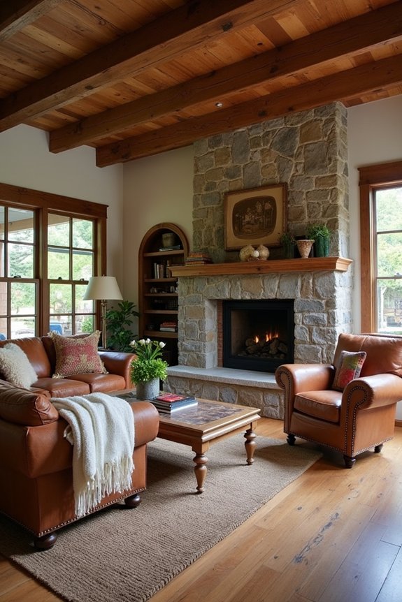 cozy rustic living room