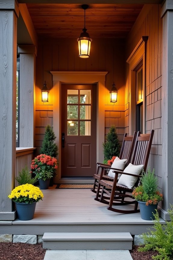 cozy rustic porch decor