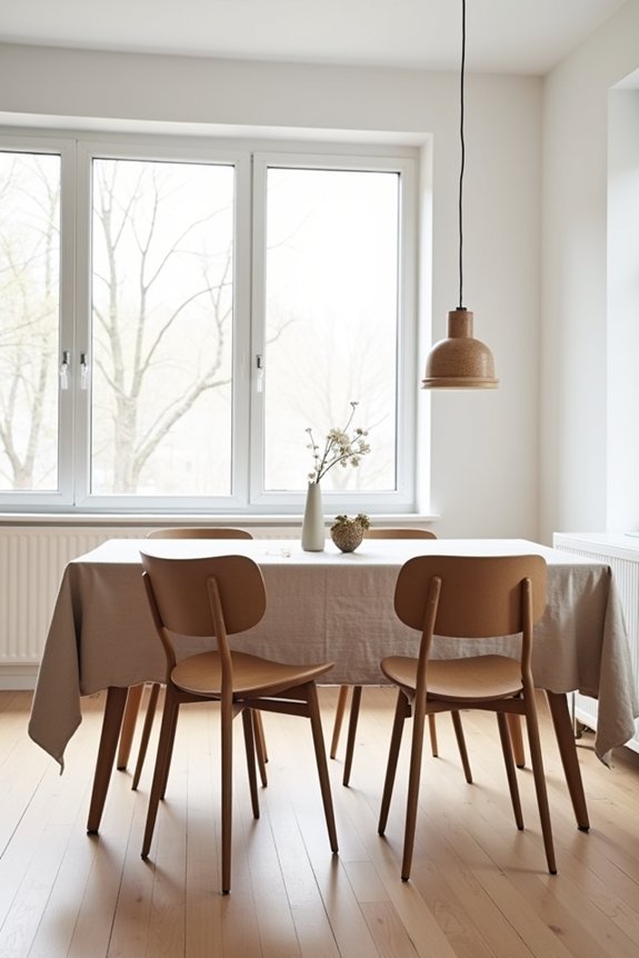 cozy scandinavian dining decor
