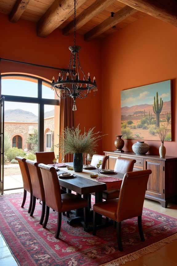 cozy southwestern dining elegance