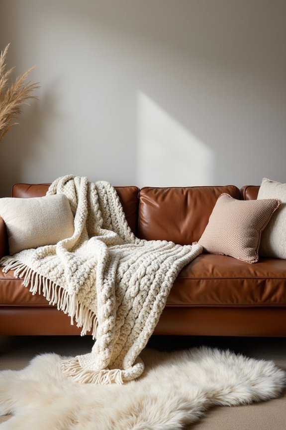 cozy textiles for comfort