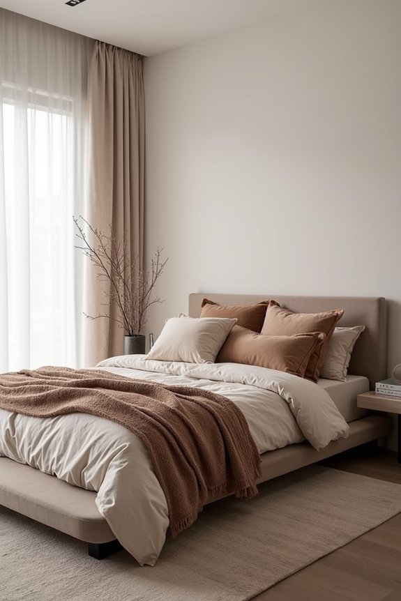 cozy textures and furnishings