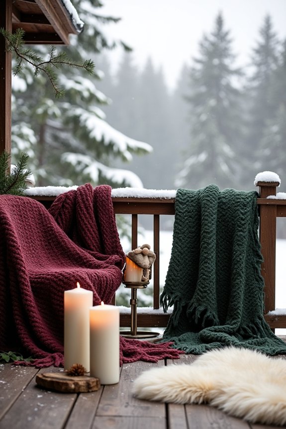 cozy winter outdoor decor