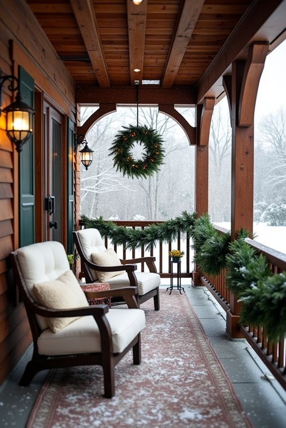 cozy winter patio decorations