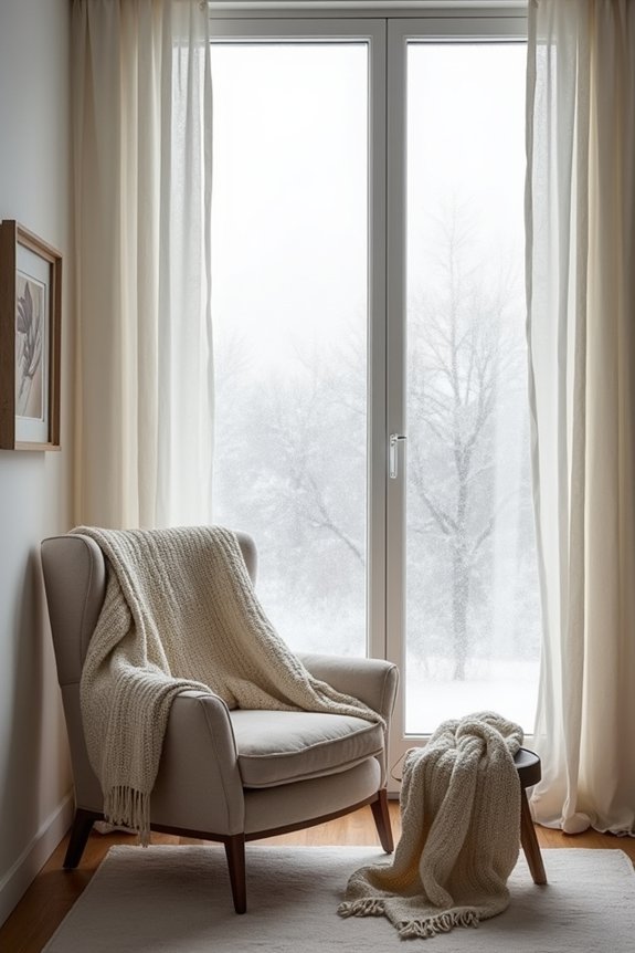 cozy winter relaxation nook