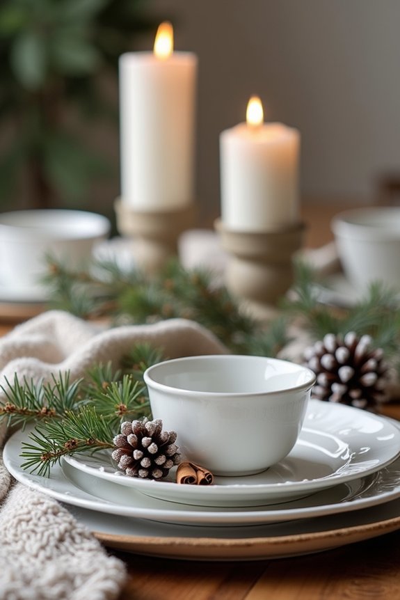 cozy winter table decor