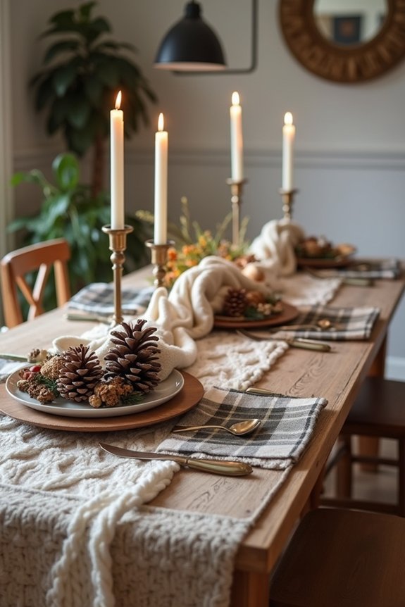 cozy winter table textures